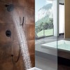 Sumerain Matte Black Shower Fixture, Shower Faucet Set,  Shower System with Rain Shower and Handheld - 2 of 4