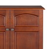 Martha 2 Door Wall Cabinet Brown - Elegant Home Fashions: Chrome-Plated, Adjustable Shelf, Wall Mounted Storage - 4 of 4