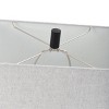 Logan Open Design Table Lamp with Chrome Accents & Canvas Drum Shade - StyleCraft - image 4 of 4