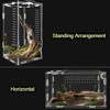 TITQWOP Acrylic Tarantula Enclosure,Micro Habitat Terrarium for Arboreal&Terrestrial Reptiles,Spiders & Invertebrates,for Jumping Spiders, Amphibians - 3 of 4