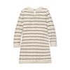 Girls' Organic Long Sleeve Peter Pan Collar Sweater Dress, Kids - 3 of 3