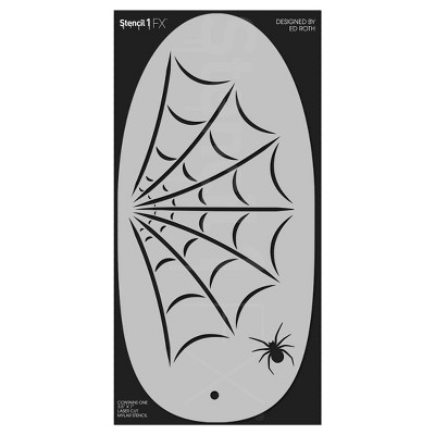 Spiderweb and Spider Makeup Stencil Halloween Costume Makeup