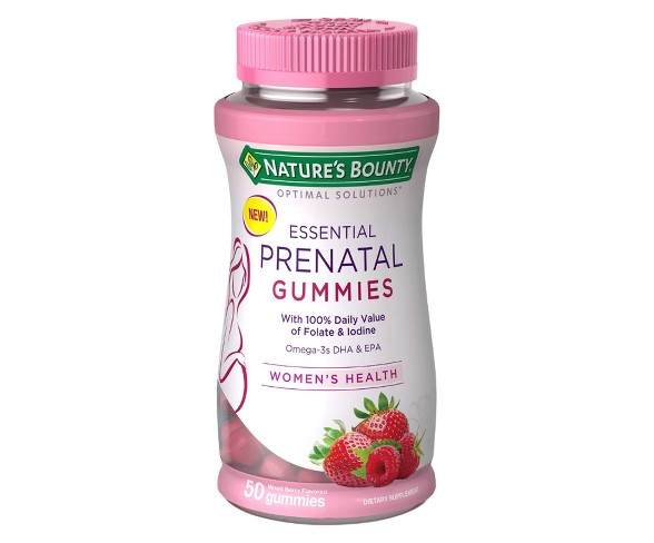 Optimal Solutions Prenatal Gummies - Strawberry - 50ct