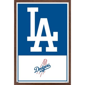 Trends International MLB Los Angeles Dodgers - Logo 22 Framed Wall Poster Prints - 1 of 4