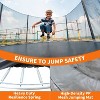 Okak 8/10/14 FT Toddler Trampolines with Safety Enclosure Net, Outdoor Trampoline with Spring Cover Padding, Rebounder for Kids and Adults - 3 of 4