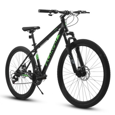 YONWAY 27 Inch 21 Speed Mountain Bike, Suspension Fork, Aluminum Frame Disc Brake, Unisex Mountain Bike City Commuter