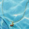 Pure Collection by Ross-Simons 0.60 ct. t.w. Garnet and .10 ct. t.w. Peridot Cherry Pendant Necklace in 14kt Yellow Gold - 3 of 4