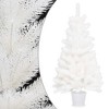 vidaXL Christmas Tree Artificial Xmas Tree with Needle-Shaped Branches - White 35.4" - 2 of 4