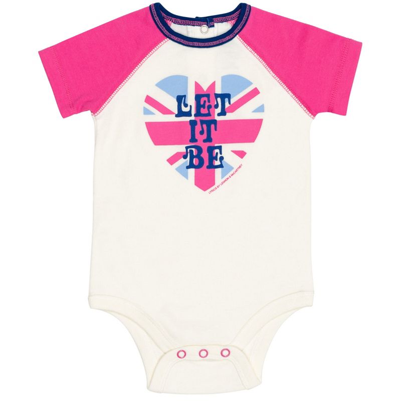 Lyrics by Lennon and McCartney Baby Girls 5 Pack Bodysuits Newborn to Infant, 3 of 8