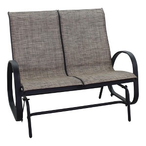 Courtyard Casual Santa Fe Alum Sling Loveseat Glider - 1 of 1