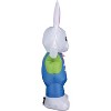 Gemmy Airdorable Airblown Inflatable Easter Bunny, 2 ft Tall, Multicolored - 2 of 4