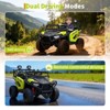 24V Electric UTV Car with Remote Control, 4-Wheeler Suspension, Soft Start, 3 Speeds, Led Lights, Bluetooth, Ride on Truck Kids 2-8 Years - 3 of 4