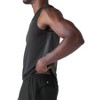 Future Planet Men's Horizon Quick-Dry Performance Sport Athletic Active Outdoor Muscle Tee Tank Top Black / Charcoal - 3 of 4