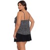Trimshaper Women's Rachel 5 Tier Ruffle Tankini Swimsuit Top - 2 of 3