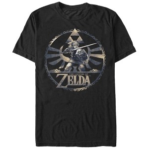 Men's Nintendo Legend of Zelda Link Circle Pattern T-Shirt - 1 of 4