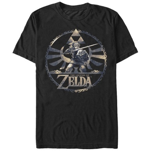 Men's Nintendo Legend Of Zelda Link Circle Pattern T-shirt : Target