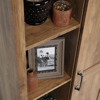 Rural Pine Freestanding Adjustable Shelving Storage Cabinet