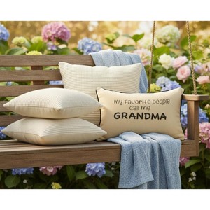 Sentimental Home Pillow Grandma Phrase – 12.5x8 Inch by Manual Woodworkers and Weavers - 1 of 3