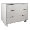 Sapphtopaz Modern Dresser with Drawers Elegant Vertical Textured Closet Organizer with Golden Metal Handles Dressers for Bedroom - 3 of 4