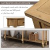 NicBex 2 Drawer Console Table with 2 Open Bottom Shelves,Entryway Table with Black Round Deco Knobs,Modern Couch Table for Living Room - 4 of 4