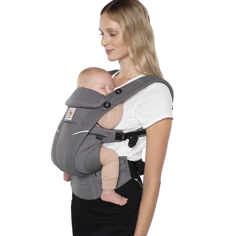 Ergobaby Omni Breeze All Carry Positions Breathable Mesh Baby Carrier for Newborn to Toddler - Gray -  89289262