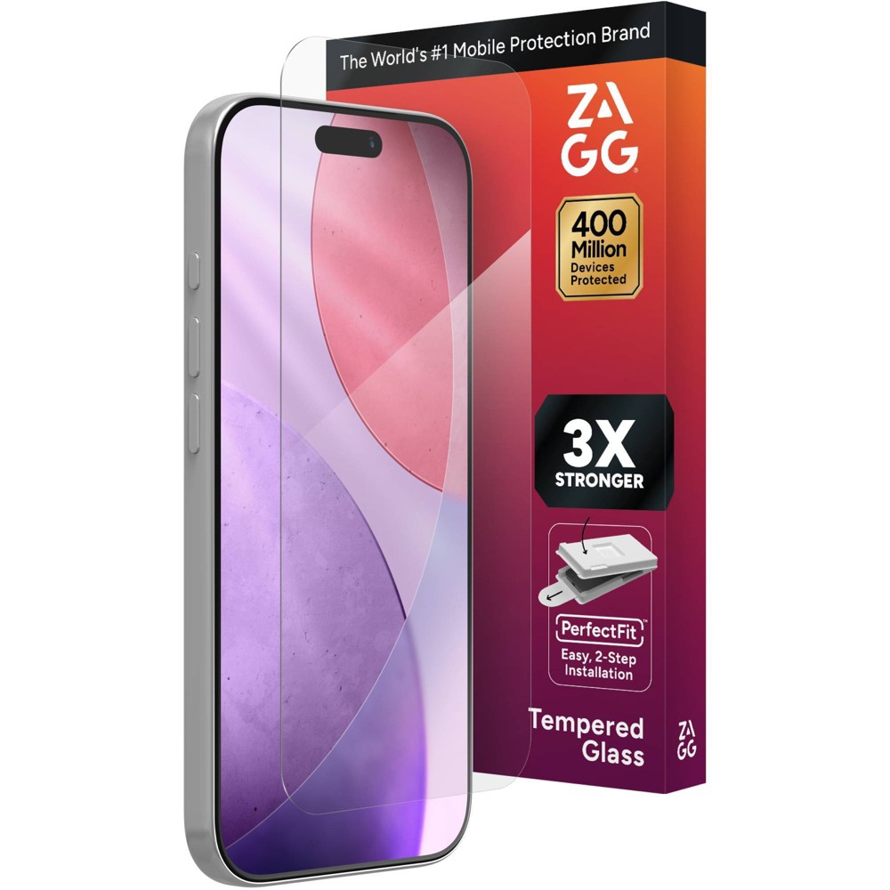 ZAGG Apple iPhone 18/17 Pro Screen Protector Glass + Defense