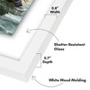 Americanflat 4x6 Collage Picture Frame - Fits Three 4x6 Photos or use as One 9x17 Frame -- Collage Frames with Floating Effect - White - 3 of 4