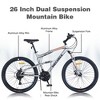 DOMETOUR 26 inch Mountain Bike  21-Speed Dual Suspension Aluminum Alloy Frame For Men and Women's Bike - 2 of 4