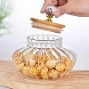 LunaLulinlk 1 PCS High borosilicate stripe sealed jar, kitchen storage jar, coffee can, coffee storage container - 4 of 4