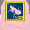 Girls' - Instant Message - Pop Axolotl Shirt Tail Raglan Graphic T-shirt - 2 of 4