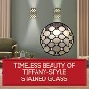 Amora Lighting Tiffany Style Double-light Jeweled Wall Sconce Lamp 13.5 Inch Tall - 2 of 4