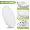11.8 Inch LED Flush Mount Ceiling Light Fixture Super Slim 20W 2000lm LED Ceiling Light Round Light Fixture for Bedroom Kitchen Dining Room - 3 of 4