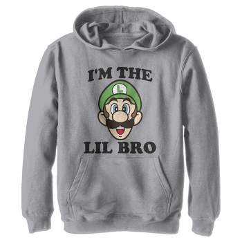 Boy's Nintendo Luigi Little Brother Pull Over Hoodie