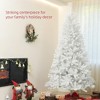 Whisen 7.5FT Artificial Christmas Tree with 1346 Branch Tips, Auto Open, Steel Base - White - 3 of 4
