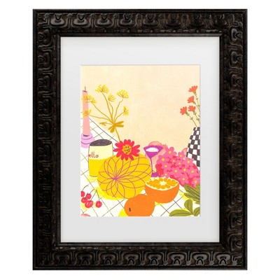 Trademark Fine Art - Gigi Rosado  Citrus and flowers Matted Framed Art