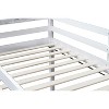 MATEERTY Solid Wooden,Twin Loft Bed with Ladder, Bed Platform of Strengthened Slats White - 4 of 4