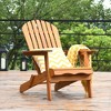 Costway 3PCS  Patio Wooden Adirondack Chair Table Set Folding Seat Furniture Garden - 4 of 4