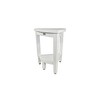CoastalVogue 15" FlexiCorner ED1123 Wide Teak Wood Shower Bench/Stool : Microfiber, Machine Washable, Non-Slip Backing - 4 of 4