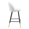 Modway Cordial Performance Velvet Counter Stools - Set of 2 - Performance Velvet Upholstery , Seat board 25mmT plywood board, foam density 20kg/m3, Y - 3 of 4