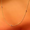 Pure Collection by Ross-Simons 0.30 ct. t.w. Ruby Station Necklace in 14kt Yellow Gold Size 18 - 3 of 4