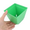Unique Bargains Coffee Shop Decor Square Plastic Flower Plant Pots 10 Pcs - 4 of 4