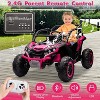 24V Kids Ride On Utv,2-Seater 4WD Electric Truck with Sun Shade, Remote Control, Led Lights, 4 Shock Absorbers - 4 of 4