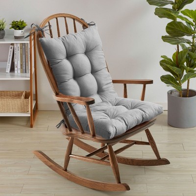 Rocking Chair Cushion 2 Piece Tufted Non Slip Set of Upper and Lower Cushions by Sweet Home Collection®