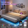 Floating Bed Frame with Led Lights,USB & Type-C Charging Station - 4 of 4
