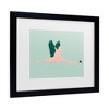 Trademark Fine Art - Annie Warren  Sherbet Flamingos Ii Matted Framed Art - 3 of 4