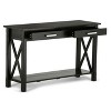 NicBex Crisscross Design Narrow Console Table with Storage,Entryway Table with 2 Drawers & Bottom Shelf,Foyer Table for Hallway,Living Room - 2 of 4