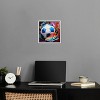 Notoriart Colorful Soccer Sneaker Splash Soccer Wall Art Framed - 2 of 4