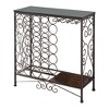 Kings Brand Furniture - Freestanding Wine Rack Table, Liquor Bar Cabinet with Wine Storage - Holds 24 Bottles and Glasses Holder - 3 of 3