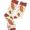 Fall Leaves and Acorns Pattern Socks (Women's Sizes Adult Medium) from the Sock Panda - 3 of 3