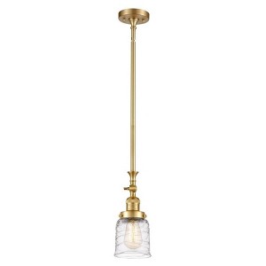 Bell - 1 Light Stem Hung Tiltable Mini Pendant In Industrial Style-14 Inches Tall and 5 Inches Wide - 1 of 1